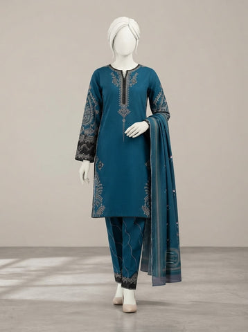 Women Embroidered Premium Winter 3PC Suit
