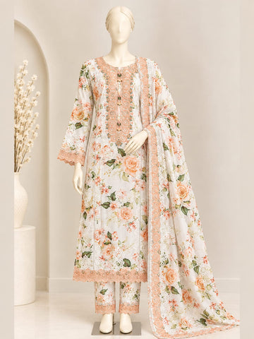 ZW006 - Peach Printed Frock