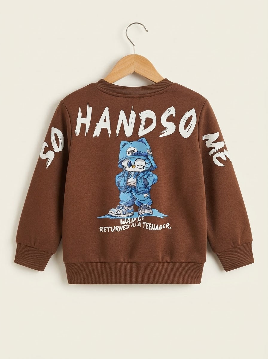 MA784 - Kids Cartoon Back Print Sweatshirt - 2 to 6 Years