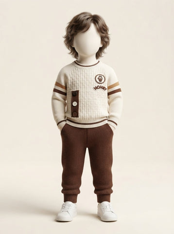 Baby Boys Honey Basket Knit Sweater & Pant Set - 3 to 18 Months