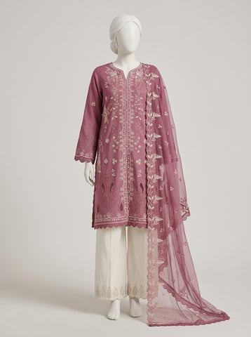 ZW051 - Women Chikankari Embroidered 3PC Suit - 6 Colors