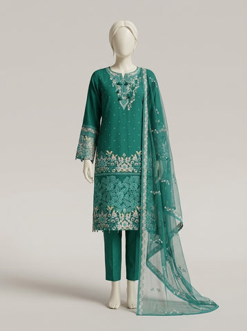 ZW024 - Women Embroidered 3PC Suit