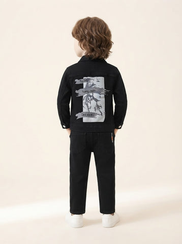 Boys Denim Jacket & Jeans Suit Set - MW190